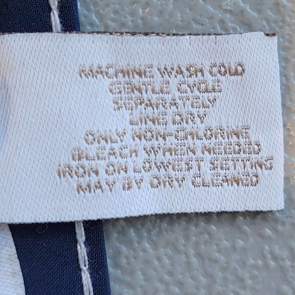 Weekends By Chicos Cargo Crop Pants Womens Size 1.5 US 10 Navy Blue Pockets - Picture 6 of 8